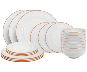 Cookinglife Dinnerware Set Stratton 18-piece / 6 people - 6 dinner plates, 6 breakfast plates and 6 bowls