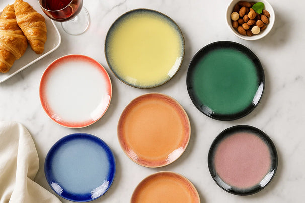 Studio Tavola Dinnerware Set Fire 30-piece / 6 people - 6 dinner plates, 6 side plates, 6 bowls, 6 coffee cups, and 6 coffee mugs