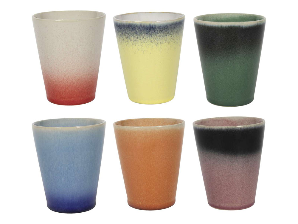 Studio Tavola Dinnerware Set Fire 30-piece / 6 people - 6 dinner plates, 6 side plates, 6 bowls, 6 coffee cups, and 6 coffee mugs