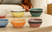 Studio Tavola Dinnerware Set Fire 18-piece / 6 people - 6 dinner plates, 6 side plates, and 6 bowls