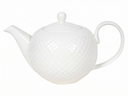 Cookinglife Teapot Diamond White Porcelain - 900 ml