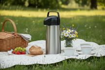 Cookinglife Pompkan - Thermoskan Met Pomp RVS - 1.8 liter