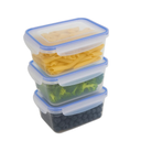Cookinglife Clip & Fresh Storage Container 1.1 Liter - 18 x 13.5 x 8 cm - 3 Pieces