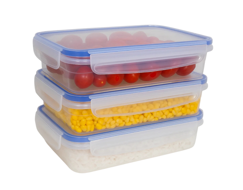 Cookinglife Clip & Fresh Storage Container 1.4 Liter - 23 x 16.5 x 6.5 cm - 3 Pieces