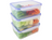 Cookinglife Clip & Fresh Storage Container 3.6 Liters - 25 x 18 x 10 cm - 3 Pieces