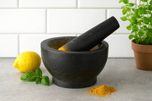 Cookinglife mortar Granite - Black - ø 18 cm