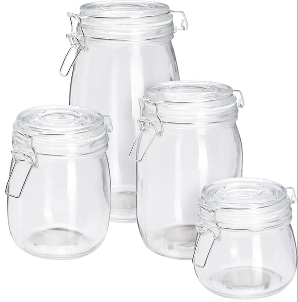 Cookinglife Weckpotten - Glas - 4 Stuks