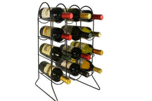 Cookinglife Wine Rack Bar Essentials Black - 12 Bottles
