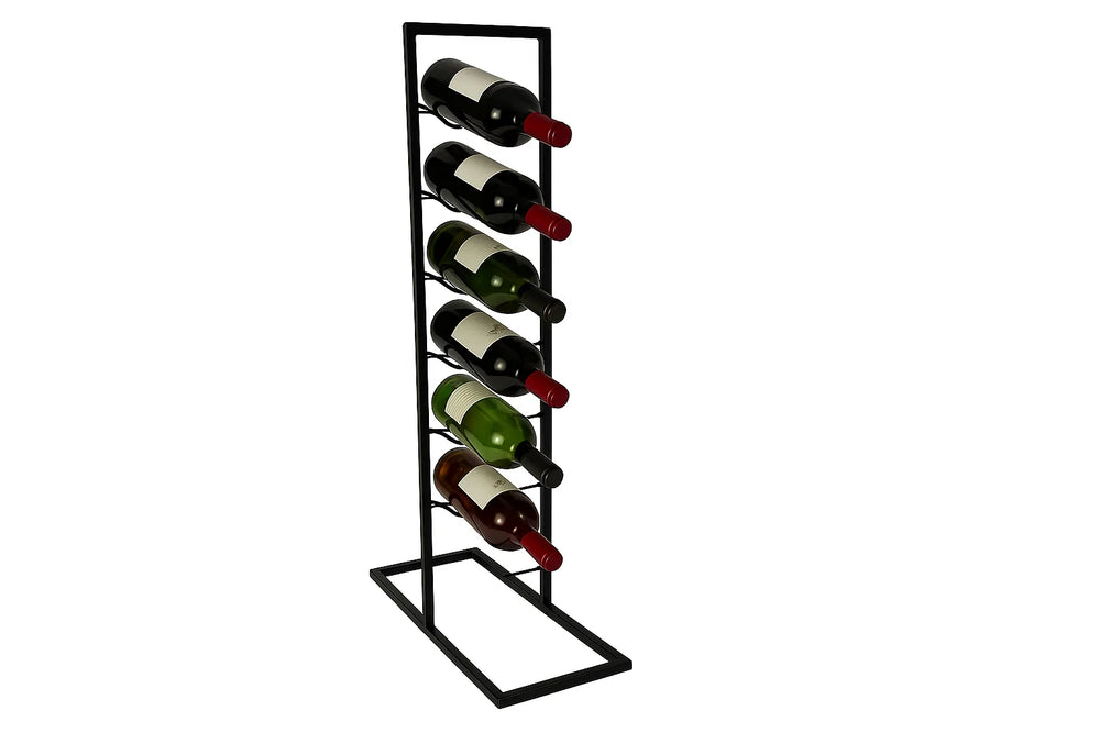 Cookinglife Wine Rack Bar Essentials Black - 6 Bottles