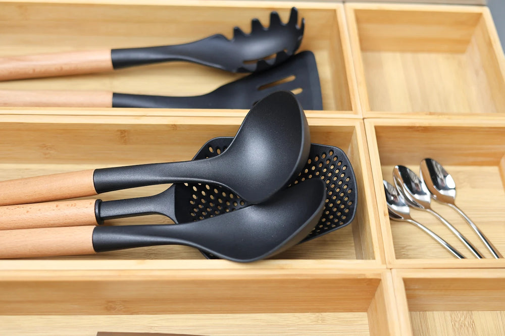 Cookinglife Cutlery tray - Bamboo - 38 x 8 x 7 cm