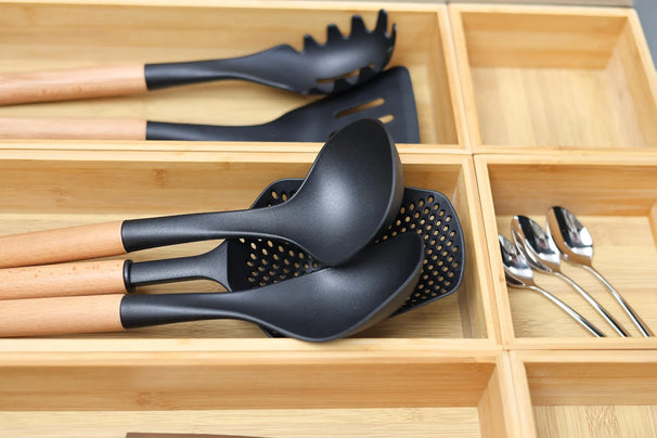 Cookinglife Cutlery tray - Bamboo - 38 x 15 x 7 cm