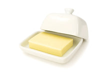 Cookinglife Butter Dish White Porcelain 10 x 7.5 cm