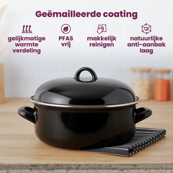 Cookinglife Enamelled Casserole - ø 28 cm / 6 Liters