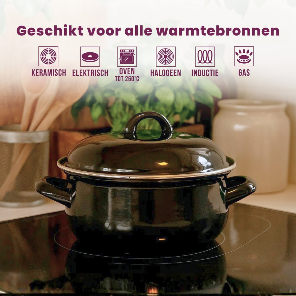 Cookinglife Enamelled Casserole - ø 28 cm / 6 Liters