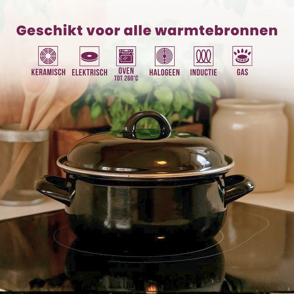 Cooking Enamel Casserole - ø 24 cm / 4 liter