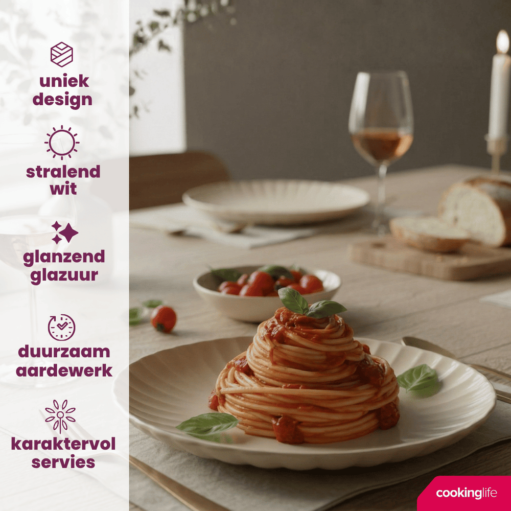 Cookinglife Dinner Plates Cardida Beige ø 26 cm - 6 pieces