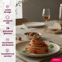 Cookinglife Dinner Plates Cardida Beige ø 26 cm - 6 pieces