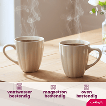 Cookinglife Mugs Cardida Beige 350 ml - 6 pieces