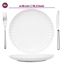 Cookinglife Dinnerware Set Cardida Off White 18-piece / 6 people - 6 dinner plates, 6 side plates, and 6 bowls