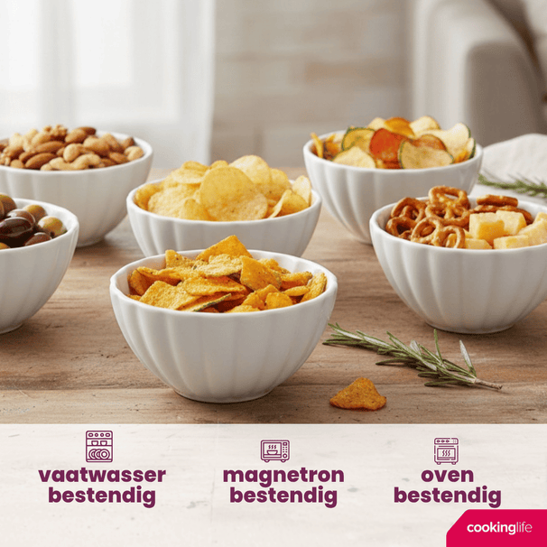 Cookinglife Soup Bowls / Bowls Cardida Off White ø 14 cm - 6 pieces