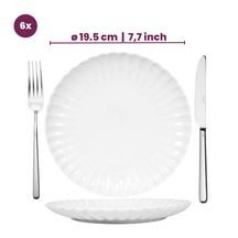 Cookinglife Dinnerware Set Cardida Off White 18-piece / 6 people - 6 dinner plates, 6 side plates, and 6 bowls