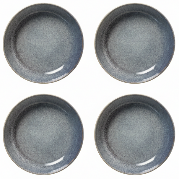 Cookinglife Deep Plates / Pasta Bowls Serene Blue Ø 23 cm - Stoneware - 4 pieces