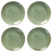 Cookinglife Side Plates / Dessert Plates Serene Green Ø 20 cm - Pottery - 4 pieces