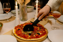 Cookinglife Kitchenware Set Black - 6-piece - Tower Grater, Garlic Press, Can Opener, Pizza Cutter, Cheese Slicer & Ice Scoop