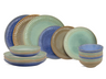 Cookinglife Dinnerware Set Aqua Maris 18-piece / 6 people - 6 dinner plates, 6 side plates, and 6 bowls