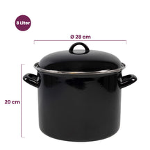 Cooking Soup pot - Black - ø 24 cm / 8 liters