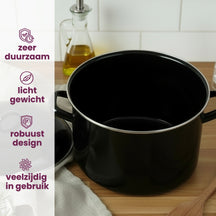 Cooking Soup pot - Black - ø 24 cm / 8 liters