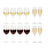 Cookinglife Wine Glass Set Solare 12-Piece - Red Wine Glasses + White Wine Glasses + Champagne Glasses