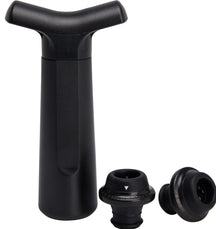 Cookinglife Wine Vacuum Pump with 2 Bottle Stoppers Black