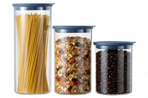 Cookinglife Storage Jars set - Glass - ø 13 cm - 1.5 / 1.9 / 2.5 Liters - 3 pieces