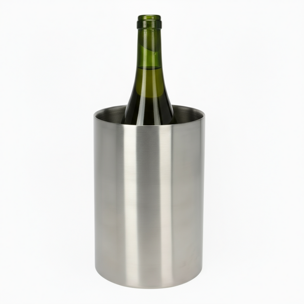 Cookinglife Wine Cooler Brushed Stainless Steel ø 12 x 18 cm