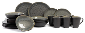 Cosy & Trendy Dinnerware Set Laguna Blue Grey 24-piece / 6 people