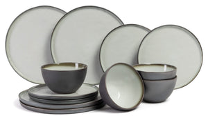 Cosy & Trendy Dinnerware Set Plate Mat - 12-piece / 4 people - 4 dinner plates, 4 side plates, and 4 bowls