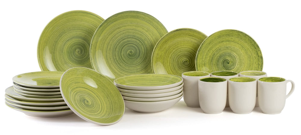 Cosy & Trendy Deep plate Turbolino Green ø 21 cm