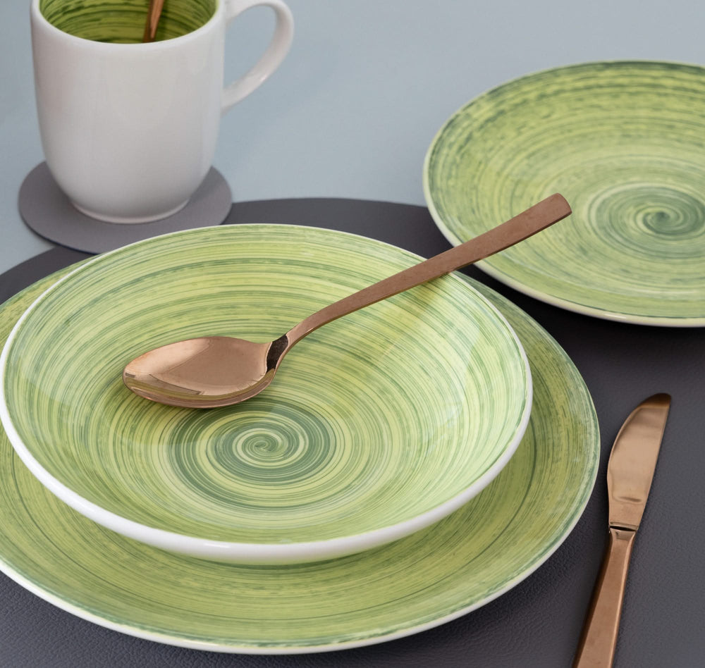 Cosy & Trendy Deep plate Turbolino Green ø 21 cm