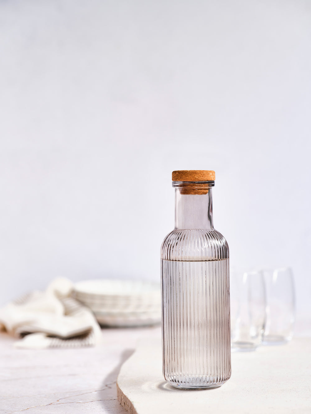 Cosy & Trendy water carafe with Cork - Raya - Gray - 1 Liter