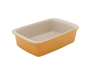 Cosy & Trendy Small Baking Dish / Serving Dish Stoneware Fontestic Amber Gold - 16 x 10 x 3.5 cm / 350 ml
