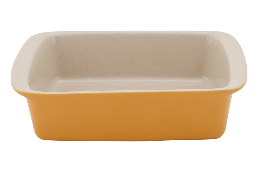 Cosy & Trendy Small Baking Dish / Serving Dish Stoneware Fontestic Amber Gold - 16 x 10 x 3.5 cm / 350 ml