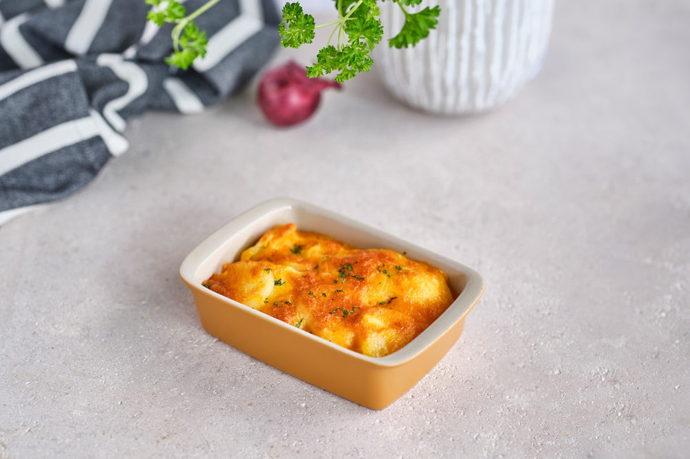 Cosy & Trendy Small Baking Dish / Serving Dish Stoneware Fontestic Amber Gold - 16 x 10 x 3.5 cm / 350 ml