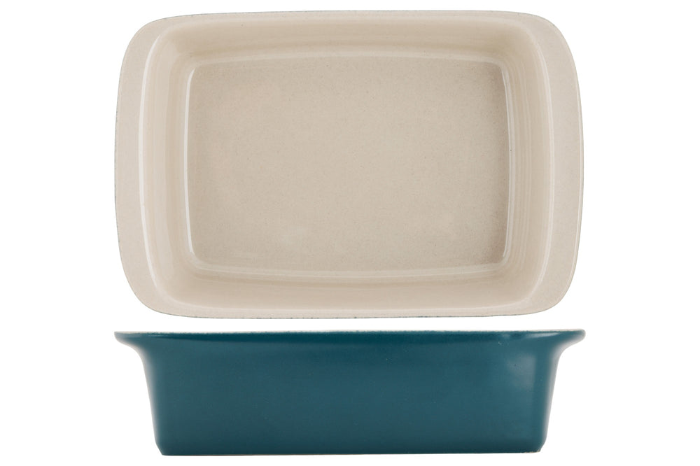 Cosy & Trendy Small Baking Dish / Serving Dish Stoneware Fontestic Green Heron - 16 x 10 x 3.5 cm / 350 ml