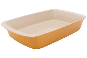 Cosy & Trendy Oven Dish Stoneware Fontestic Amber Gold - 34 x 21 x 5.5 cm / 2.3 Liter
