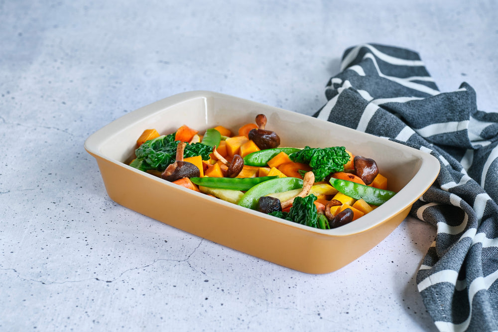 Cosy & Trendy Oven Dish Stoneware Fontestic Amber Gold - 34 x 21 x 5.5 cm / 2.3 Liter