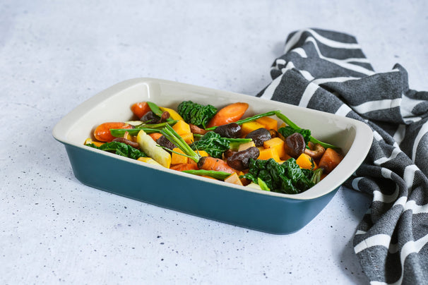 Cosy & Trendy Oven Dish Stoneware Fontestic Green Heron - 34 x 21 x 5.5 cm / 2.3 Liter