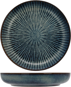 Cosy & Trendy Deep Plates / Pasta Bowls Atlantis Stripe ø 24 cm - 4 Pieces