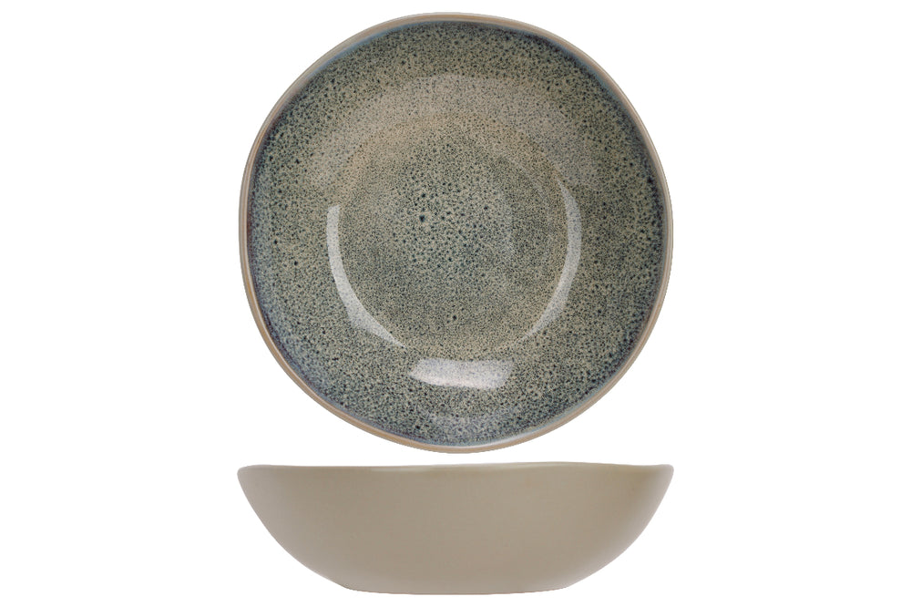 Cosy & Trendy Deep Plates / Pasta Bowls Onna Sand-Green ø 19 cm - 6 pieces