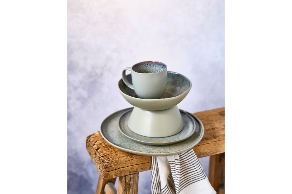 Cosy & Trendy Deep Plates / Pasta Bowls Onna Sand-Green ø 19 cm - 6 pieces